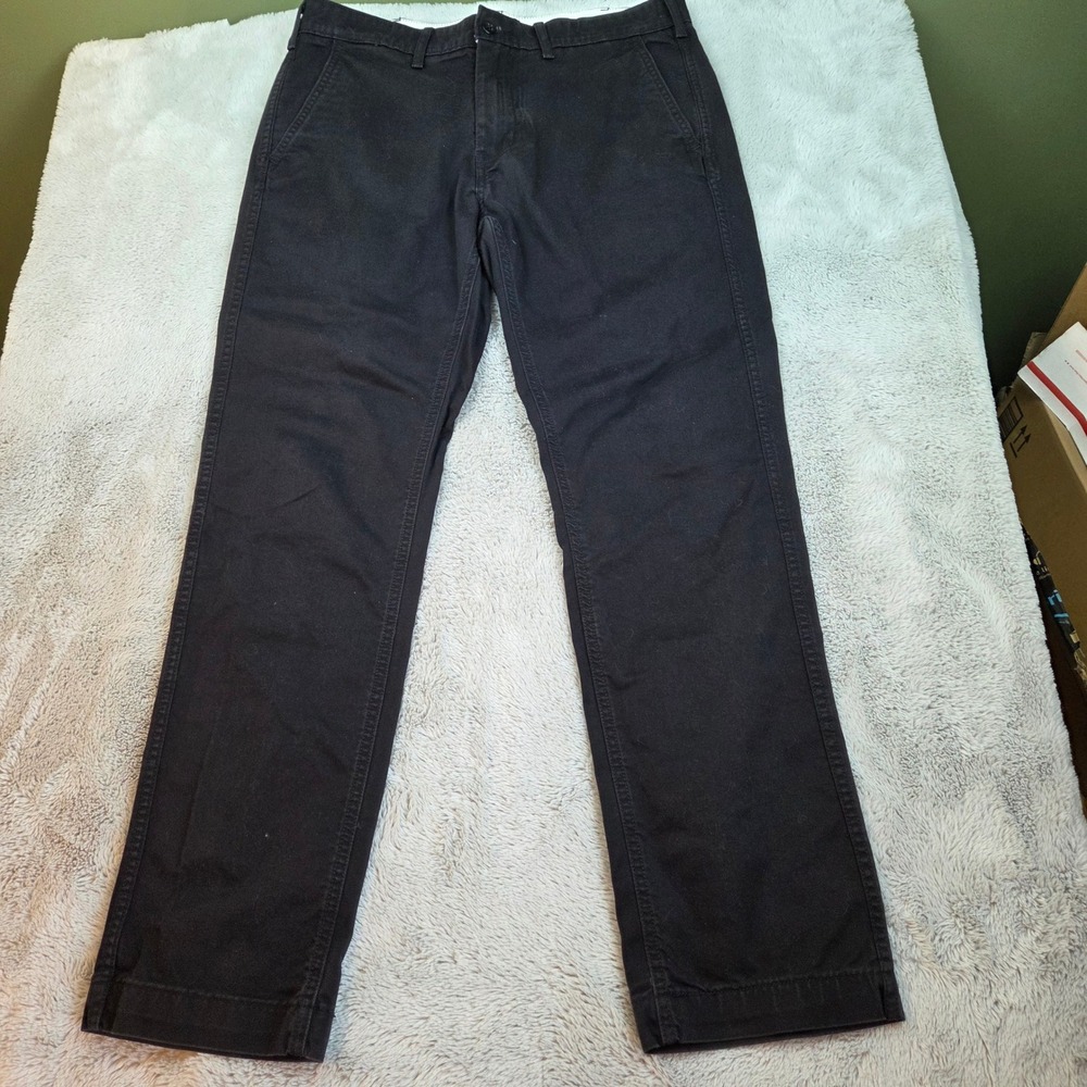 Levi Strauss 541 Athletic Fit Chino Tapered Pants Mens 32x32 Black‎
